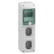 Щит навесной 5 модулей с 2 отверстиями IP65 Schneider Electric Mureva