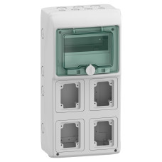Щит навесной 8 модулей с 4 отверстиями IP65 Schneider Electric Mureva