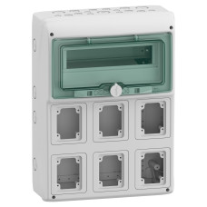 Щит навесной 12 модулей с 6 отверстиями IP65 Schneider Electric Mureva
