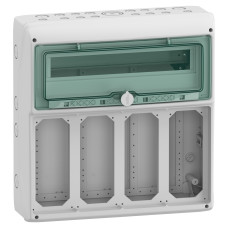 Щит навесной 18 модулей с 4 отверстиями под розетки IP65 Schneider Electric Mureva
