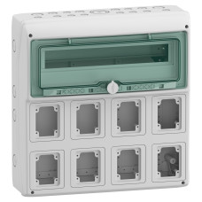 Щит навесной 18 модулей с 8 отверстиями IP65 Schneider Electric Mureva