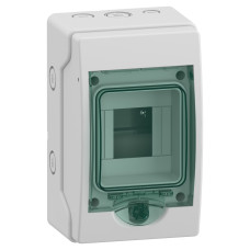 Щит навесной ЩРН-П 4 модуля IP65 прозрачные дверцы с клеммами N+PE Schneider Electric Mureva