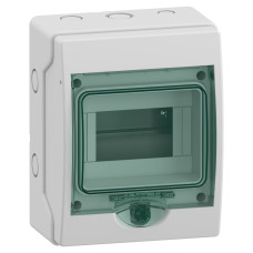 Щит навесной ЩРН-П 6 модулей IP65 прозрачные дверцы с клеммами N+PE Schneider Electric Mureva