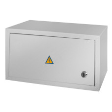 Щит металлический навесной ЩРн 15 модулей IP30 серый E.NEXT e.mbox.stand.n.15.z