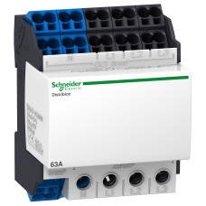 Распределительный блок 4P 63А подключение снизу Schneider Electric Distribloc