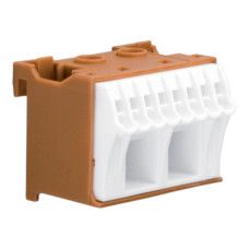 Блок фазных клемм 1P 2х16+8х4 мм² ширина 45 мм Hager QuickConnect