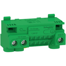 Клеммный блок PE 14 отверстий 3х25+11х4 мм² Schneider Electric