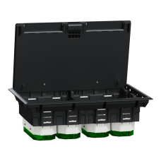 Люк напольный, пластиковый, 12 модулей XL, Unica System+ серый Schneider Electric