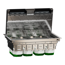Люк напольный, металлический, 12 модулей XL, Unica System+ серый Schneider Electric