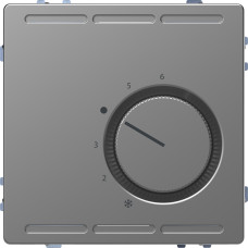 Терморегулятор комнатный с переключающим контактом 24В сталь Schneider Electric D-Life