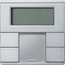 Терморегулятор KNX с дисплеем 2-кнопочный алюминий Schneider Electric System M