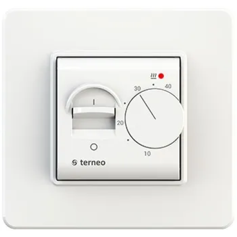 Терморегулятор для теплого пола механический 16А 10...40°C белый Terneo mex