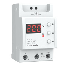 Терморегулятор для теплого пола на DIN-рейку 32А 5...40°C Terneo b