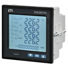 Анализатор сети END25-ETHA (96x96мм, Ethernet, RTC, 8 Мб встроенной памяти)