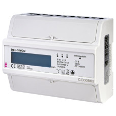 Счетчик 3-фазн. DEC-3MOD (100А, RS-485, MODBUS RTU, импульсный выход, 7мод.)