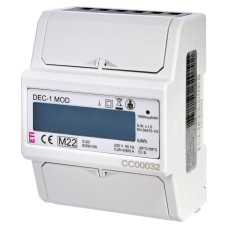 Счетчик 1-фазн. DEC-1MOD (80А, RS-485, MODBUS RTU, импульсный выход, 4.5мод.)