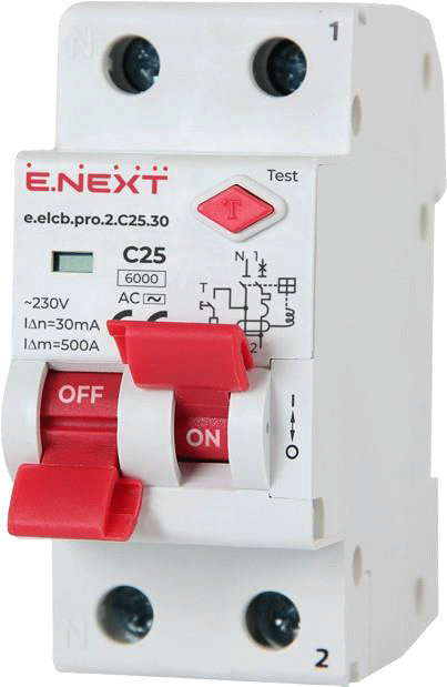 Диференційний захист від струму за допомогою вимикачів ENEXT