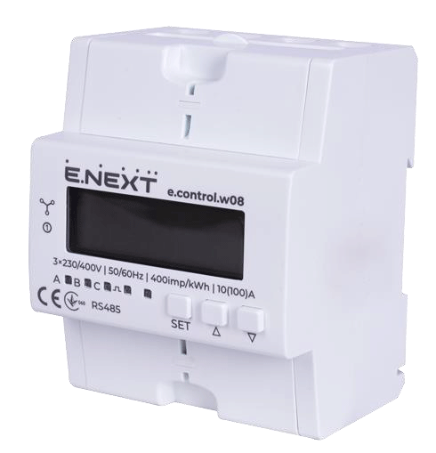 ТРИФАЗНІ ЛІЧИЛЬНИКИ З RS485 e.control.w08 та e.control.w09