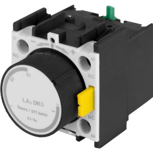 Приставка контактна з затримкою часу e.pro.ukc.ut.off30, затримка  на вимкнення. 0,1-30 сек. 1NO+1NC