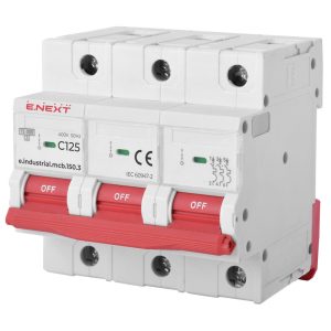 Автоматичний вимикач 3-п e.industrial.mcb. 125А C ( 15кА) "Е-НЕКСТ"
