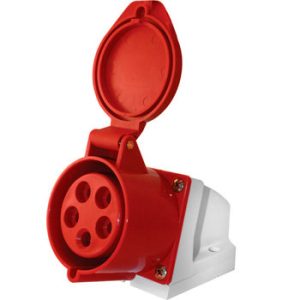 Розетка 115 стаціонарна 3Р+PЕ+N 16А 380В IP44