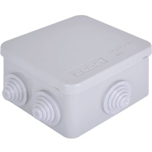 Коробка розподільча 85х85х50 IP55 зовнішня пластикова з кабельним введенням