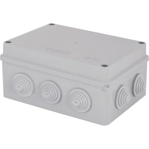 Коробка розподільча 150х110х70 IP55 зовнішня пластикова з кабельним введенням
