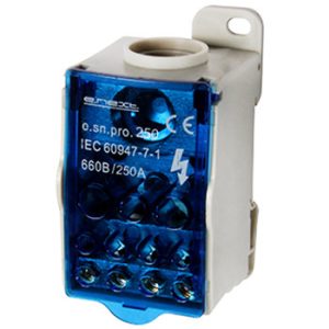 Розподільчий блок на DIN-рейку 250А
