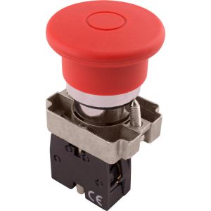 Кнопка "грибок" з фіксацією e.mb.bt42 червоний, 1NC