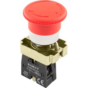 Кнопка "грибок" з фіксацією поворотна e.mb.bs542 червоний, 1NC