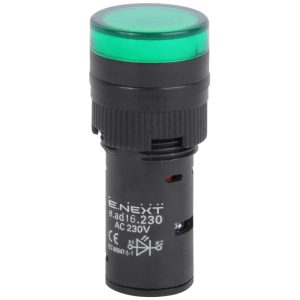 Арматура світлосигнальна e.ad16.230.green Ø16мм 230В АС зелена