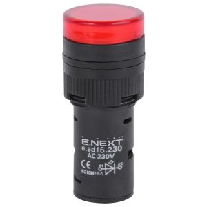 Арматура світлосигнальна e.ad16.230.red Ø16мм 230В АС червона