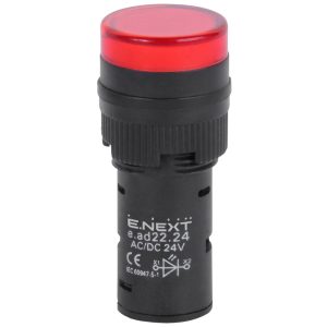 Арматура світлосигнальна e.ad22.24.red Ø22мм 24В АС/DC червона