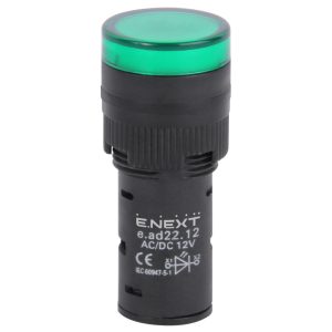 Арматура світлосигнальна e.ad22.230.green Ø22мм 230В АС зелена