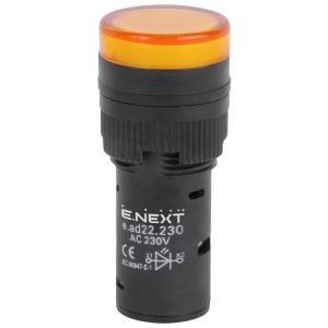 Арматура світлосигнальна e.ad22.230.yellow Ø22мм 230В АС жовта