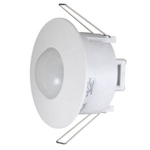 Датчик руху інфрачервоний стельовий що вбудовуеться e.sensor.pir.42.white(білий), 360°, IP20