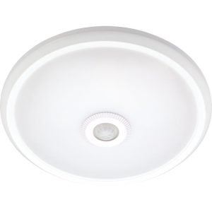 Світильник світлодіодний стельовий з датчиком руху e.sensor.LED.77.12.4000(білий), 12вт, 4000К, 360°, IP20