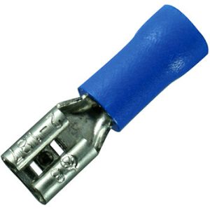 Наконечник-роз'єм плоский мама 1.5-2,5 мм.кв.ізоляція 250 (100шт) "Е-некст"