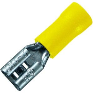 Наконечник-роз'єм плоский мама 4-6 мм.кв. ізоляція (100шт) "Е-некст"