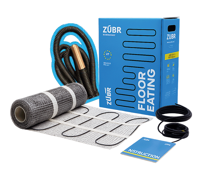 ZUBR Нагрівальні DC мати огляд комплекту теплої підлоги європейської якості
