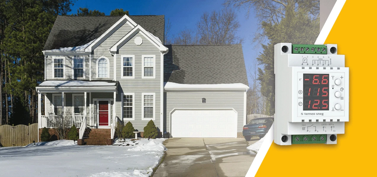 Terneo sneg терморегулятори для танення снігу та льоду купити