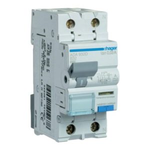 Диференційний вимикач 1-п.+N 32A B 30mA (6kA) Hager A (B)