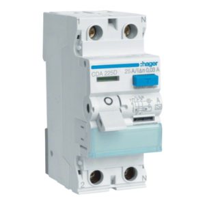 Реле диференційного струму ПЗВ 2Pх25A 30 mA A 2модуля  (A)