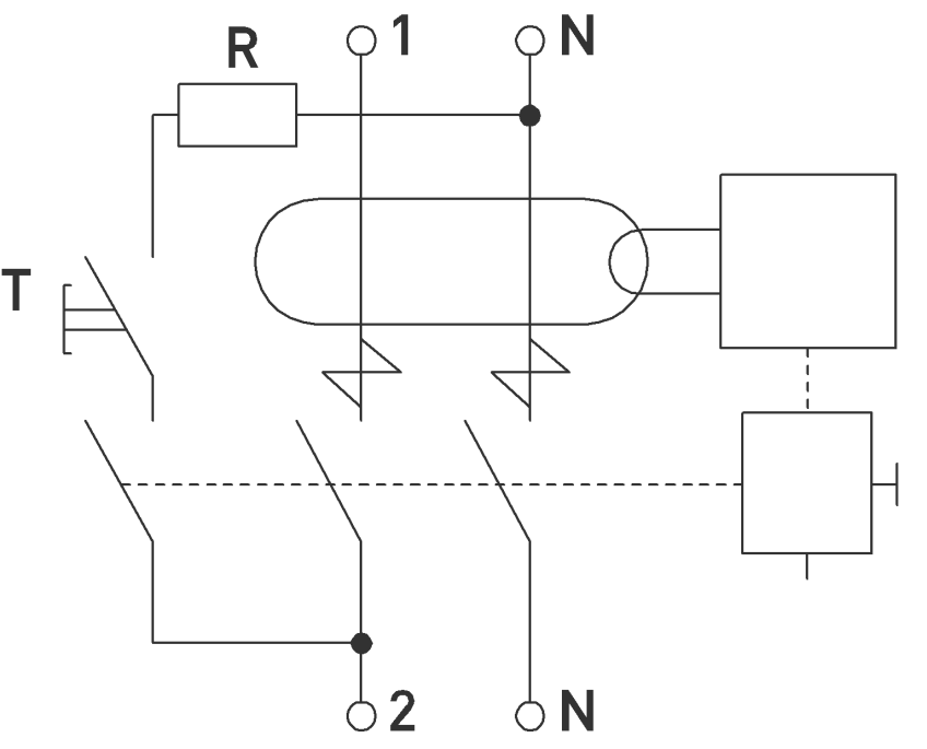 Диференційний захист від струму за допомогою вимикачів ENEXT