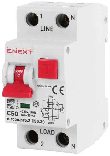 Диференційний захист від струму за допомогою вимикачів ENEXT