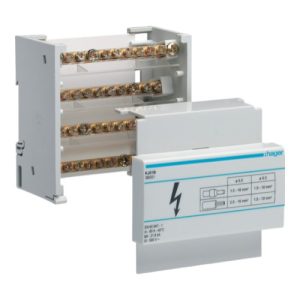 Блок розгалужуючий In=80A 4п 5 модулі  вхід 1х16 вихід 8х10мм.кв (B)