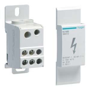 Блок розгалужуючий In=125А ввод 1х35+1х16мм.кв. вихід 6х16мм.кв. (A)