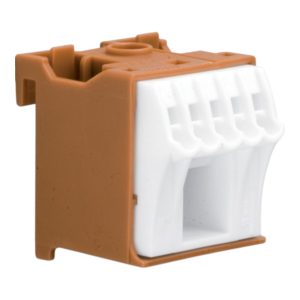 Блок фазних клем 1х16мм.кв.+5х4мм.кв. ширина 30мм QiuckConnect (A) "ХАГЕР"