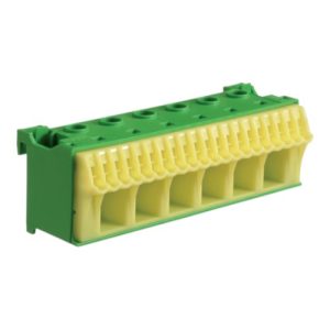 Блок PE-клем 6х16мм.кв.+20х4мм.кв. ширина 105мм QiuckConnect (A) "ХАГЕР"