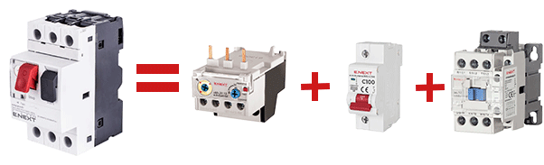 Теплове реле та автоматичний вимикач в одному пристрої